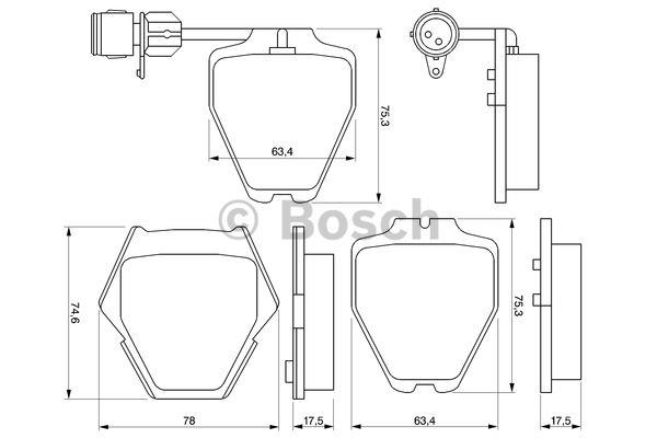 Колодки тормозные (передние) Audi 100/A6/A8 91-02 (с датчиком)