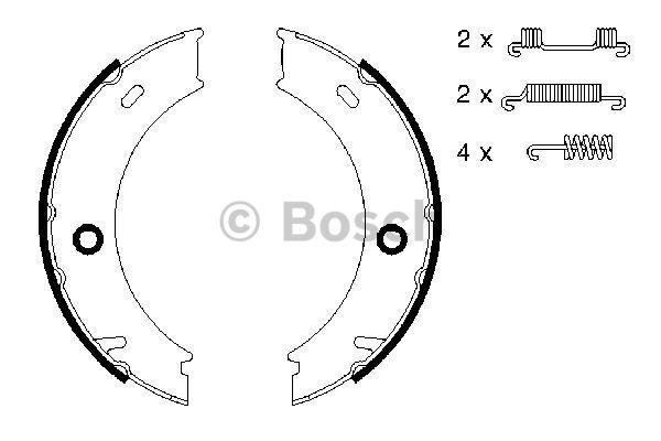 Колодки ручника MB Sprinter 408-416 96-06 (170x40) (с пружинками)