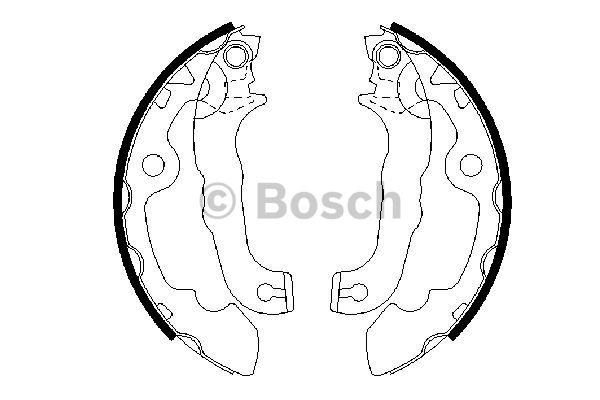 Колодки тормозные (задние) Ford Focus 98- (барабанные) (203,2x38)