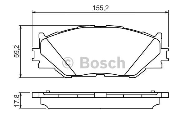 Колодки тормозные (передние) Lexus IS 05- (Advics)