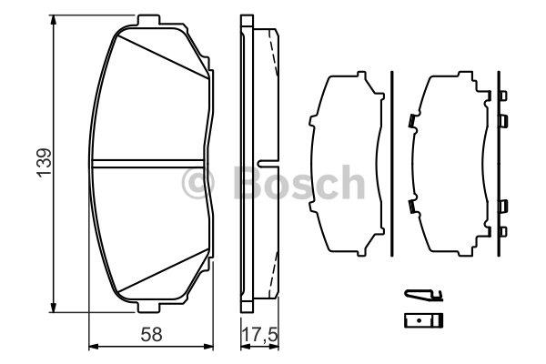 Колодки тормозные (передние) Mazda CX-7 06-14/CX-9/Ford USA Edge 06-/Mitsubishi L200/Pajero Sport 14