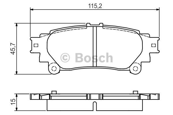 Колодки тормозные (задние) Lexus RX 08-15/Toyota Prius 11- 