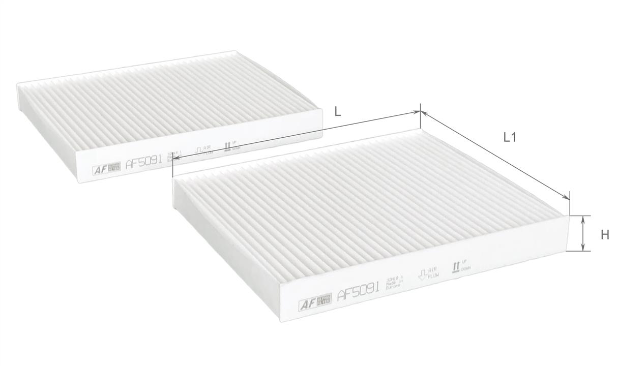 Фільтр салону BMW 5, 6, 7 08- (2шт.) 