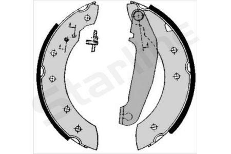 Тормозные колодки барабанные, к-кт.